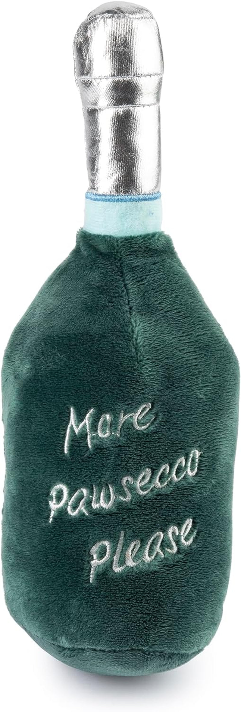 Bubbly Bash squeaky plush dog toy — side view