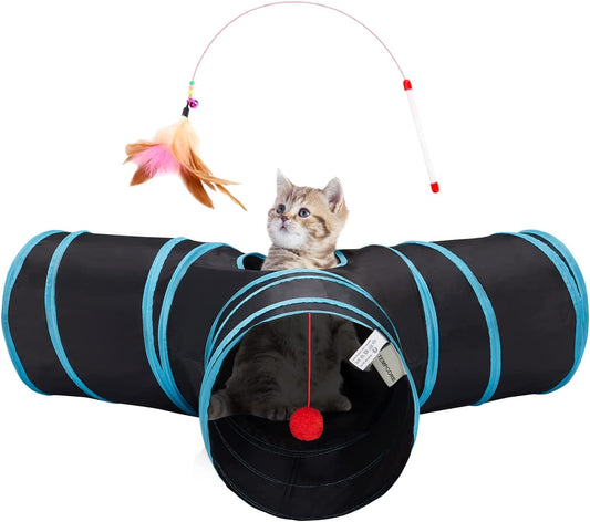 Adventure Tunnel™ – 3-Way Interactive Play Tunnel for Cats