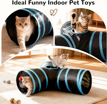 Adventure Tunnel™ – 3-Way Interactive Play Tunnel for Cats