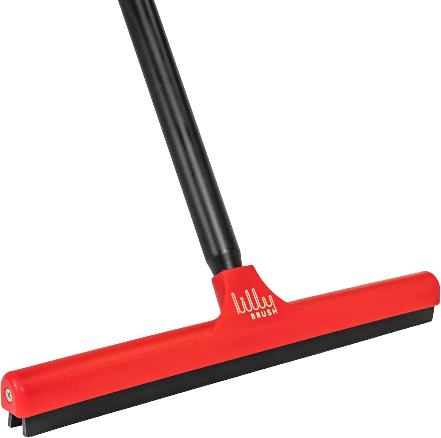 Pet hair removal broom, long-handle rubber blade for carpets