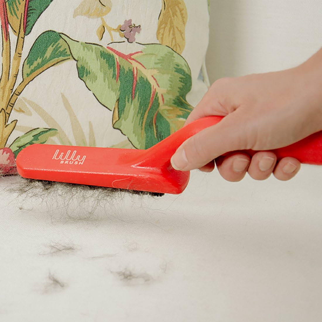 Fluffy Pet Hair Clean-Up Gentle Bristled Brush for Fur, Lint, Furniture, Fabric & Rug Cleaner for Homes with FLUFFY DOUBLE-COATED LONG-HAIRED PETS ONLY