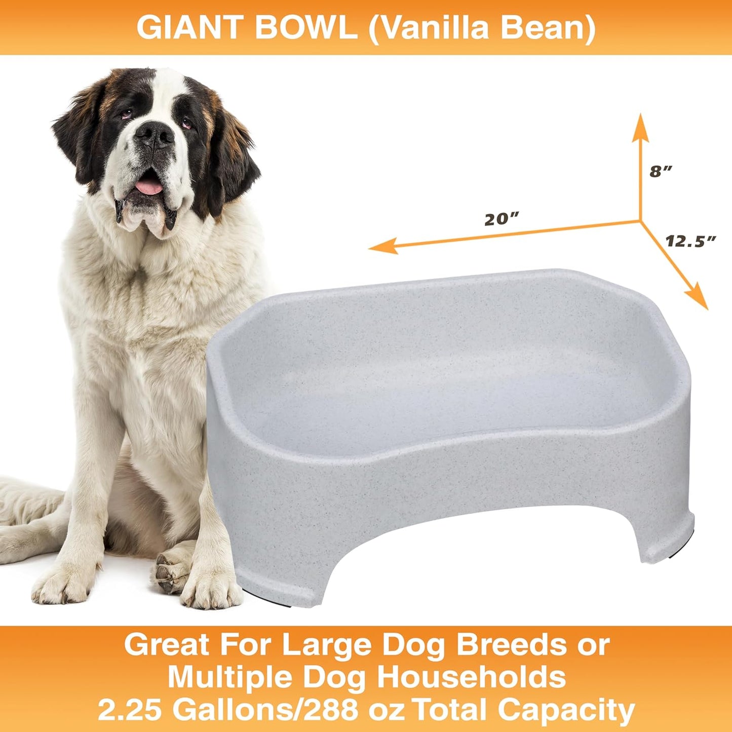 HydraBowl™ XL – The Extra-Large Water Bowl Built for Thirsty Dogs
