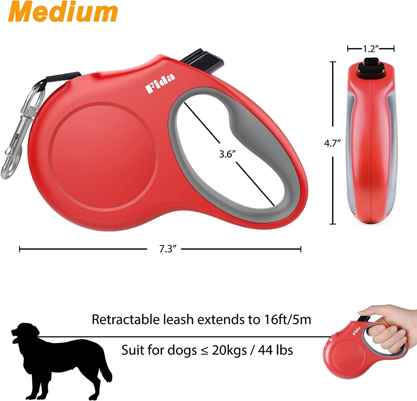 FlexWalk™ – The All-in-One Retractable Leash for Everyday Adventures