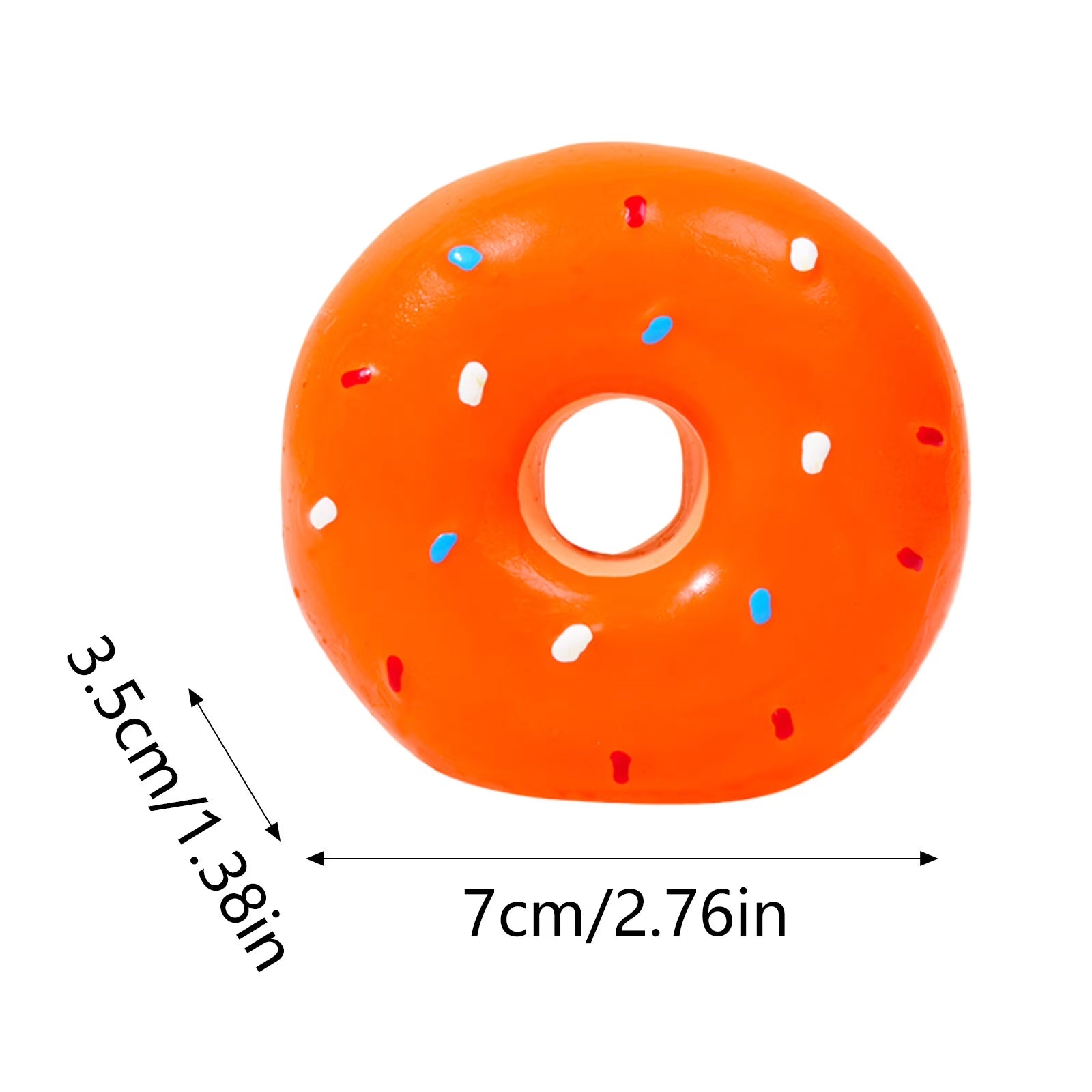 Latex Dog Squeaky Donut Shaped Chew for Puppies Durable Chewing for Teething Dogs Interactive Extra Large Dog Aggressive Durable Squeaky Dog for Aggressive Chewers Dog Small Breed Squeaky Dog Big Dogs