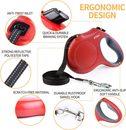FlexWalk™ – The All-in-One Retractable Leash for Everyday Adventures